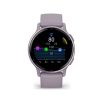 Garmin Vivoactive 5 Metallic Orchid Aluminium Bezel with Orchid Case and Silicone Band