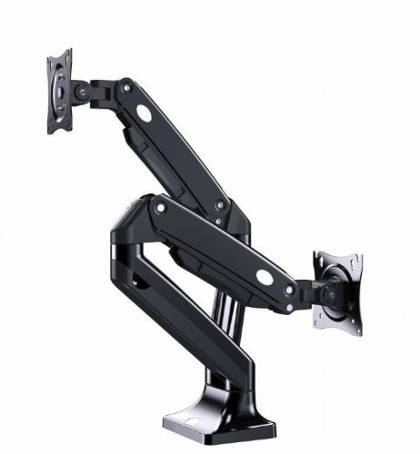 Gembird MA-DA2-03 Full-motion desk 2-display mounting arm 17”-35” Black