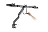 Gembird MA-DA3-03 Desk mounted adjustable monitor arm for 3 monitors 17"-27" Black