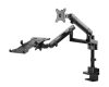 Gembird MA-DA3-02 Desk mounted adjustable monitor arm with notebook tray (full-motion) 17"-32" Black