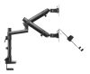 Gembird MA-DA3-02 Desk mounted adjustable monitor arm with notebook tray (full-motion) 17"-32" Black