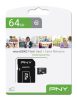 PNY 64GB microSDXC Performance Plus Class 10 + adapterrel