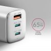 AXAGON ACU-DPQ65W QC4 + USB-C PD Wall Charger White