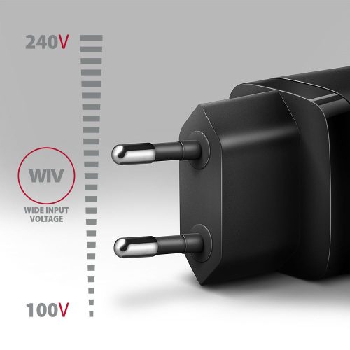 AXAGON ACU-PQ20 PD3.0 & QC4+ Dual Outputs Wall Charger 20W Black