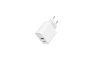 Gembird 2-port 20 W USB fast charger White