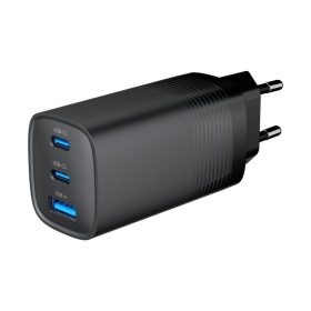 Gembird 3-port 67W GaN USB PowerDelivery fast charger Black