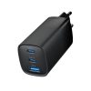Gembird 3-port 67W GaN USB PowerDelivery fast charger Black