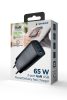 Gembird 3-port 67W GaN USB PowerDelivery fast charger Black