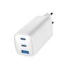 Gembird 3-port 67W GaN USB PowerDelivery fast charger White