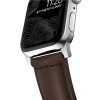 Nomad  Traditional Band Apple Watch Ultra 2/1 (49mm) 9/8/7 (45mm)/6/SE/5/4 (44mm)/3/2/1 (42mm) Silver/Brown