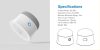 ultron Mag Soundmate Magnetic BT Speaker (1db) White