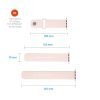 FIXED Sporty szilikon szíj az Apple Watch 42/44/45mm-es okosórákhoz, pink
