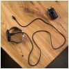 FIXED USB-C töltőkábel Garmin Fenix 5/6/7/7X, Epix, Venu 2/3, Vívoactive 3/4/5 okosórákhoz, fekete