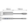 ACT AC7072 4-portos USB3.0 HUB Grey
