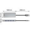 ACT AC6121 4-portos USB3.0 HUB Grey
