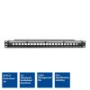 ACT 24-port Patch Panel 1U Black