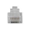 ACT RJ12 (6P/6C) modulaire connector for flat cable