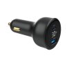 Gembird 2-Port USB Car Fast Charger Type-C PD LCD 30W Black