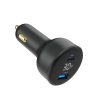 Gembird 2-Port USB Car Fast Charger Type-C PD LCD 30W Black