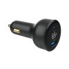 Gembird 2-Port USB Car Fast Charger Type-C PD LCD 65W Black