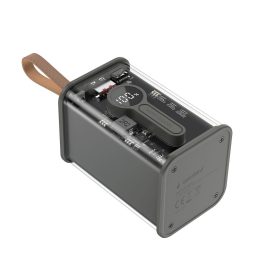   Gembird Transparent QC3.0 Quick Charging 18000mAh Powerbank Black