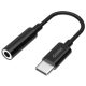 Genius ACC-C100 3,5mm audio jack to USB-C Black