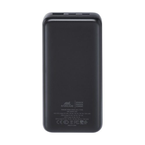 RivaCase VA1082 PD 65W 20000mAh Powerbank Black