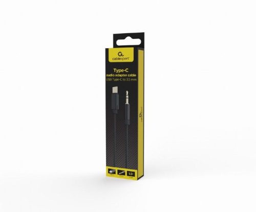 Gembird CCA-CM3.5M-1.5M USB type-C to stereo 3.5 mm AUX cable 1,5m Black