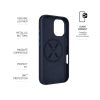 FIXED MagLeather telefontok MagSafe támogatással az Apple iPhone 16 készülékhez, kék