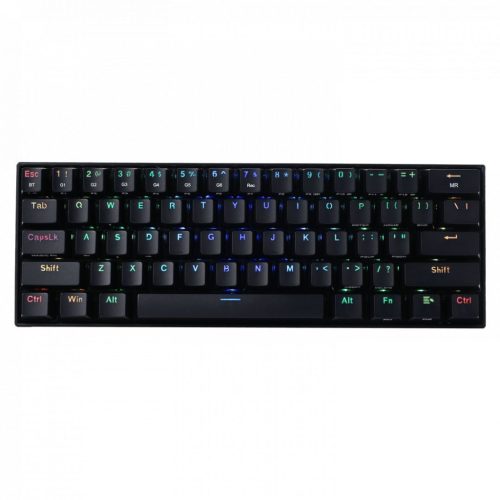 Redragon Draconic Compact RGB Wireless Brown Mechanical Tenkeyless Designed Bluetooth Gaming Keyboard Black HU Javított