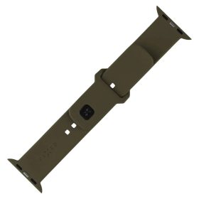  FIXED szilikon sportos óraszíj Apple Watch 38/40/41mm-es okosórákhoz, oliva