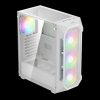 Gamdias Aura GC1 Elite WH ARGB Tempered Glass White
