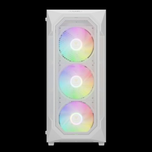 Gamdias Aura GC1 Elite WH ARGB Tempered Glass White