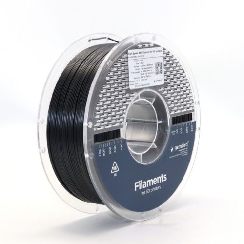 Gembird 3DP-ABS1.75HY-01-BK High Speed ABS filament Black 1,75mm 1kg