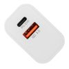 RivaCase RivaPower PS4102 WD5 EU Wall Charger PD20W + QC3.0, USB-A + USB-C with USB-C/Lightning cable White