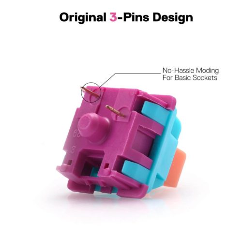 Redragon A113 Bullet-R Neon - Linear Red Mechanical Switch (24db)
