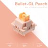 Redragon A113 Bullet-QL Peach - Soft Linear Red Mechanical Switch (24db)