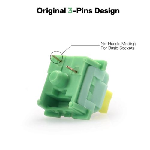 Redragon A113 Bullet-QT Lime - Soft Tactile Brown Mechanical Switch (24db)