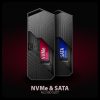AXAGON EEM2-GAM USB-C 10Gbps M.2 NVMe & SATA SSD Game M.2 Box