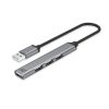 ACT 4-portos USB2.0 HUB Grey