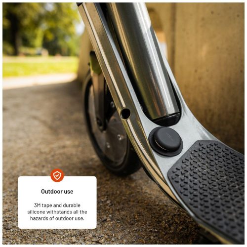 FIXED Silky matricás szilikon tok Apple AirTag-hez dupla csomag fekete