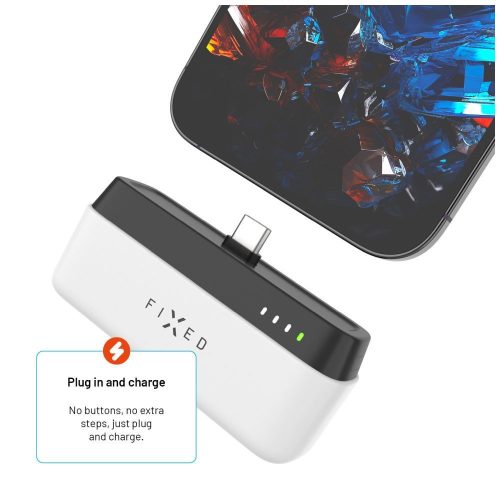 FIXED Zen 5 Plug-in PD 20W 5000mAh PowerBank fehér