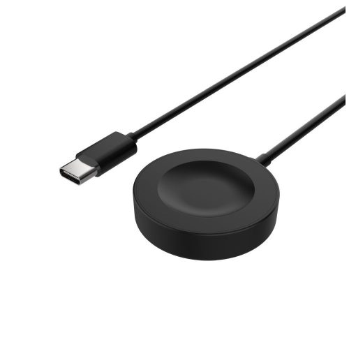 FIXED USB-C töltőkábel Huawei Watch GT 2 Pro/3/3 Pro/4/4 Pro/5/5 Pro okosórához, fekete