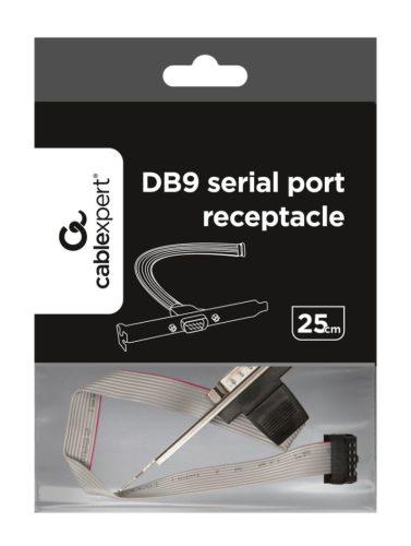 Gembird DB9 Serial Port Receptacle on Bracket
