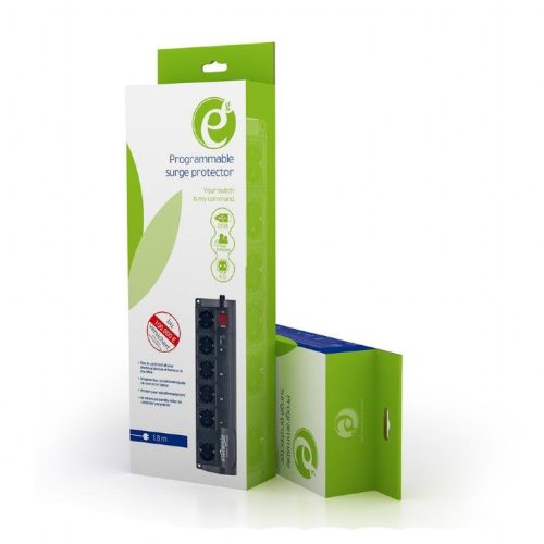 Gembird EG-PMS2 Túlfeszültségvédő Kapcsolóval