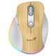 Genius Ergo 9000S Pro Wireless Bluetooth Mouse Pine Wood