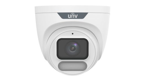 Uniview Easystar Colorhunter 8MP OwlView Wise-ISP turret dómkamera, 2.8mm fix objektívvel, mikrofonnal