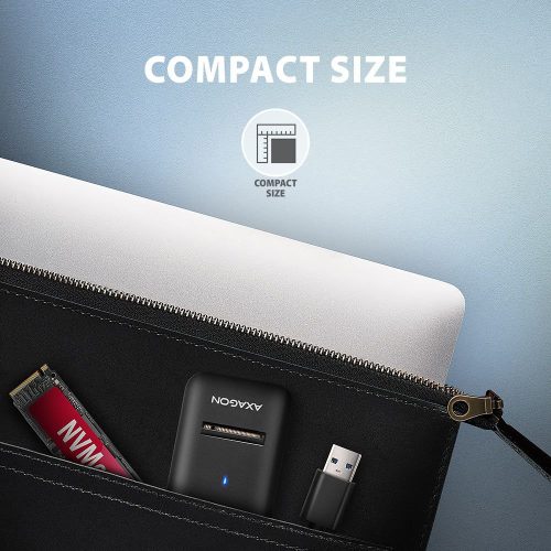 AXAGON ADM2-AM USB-A 10Gbps M.2 NVMe & SATA SSD Adapter