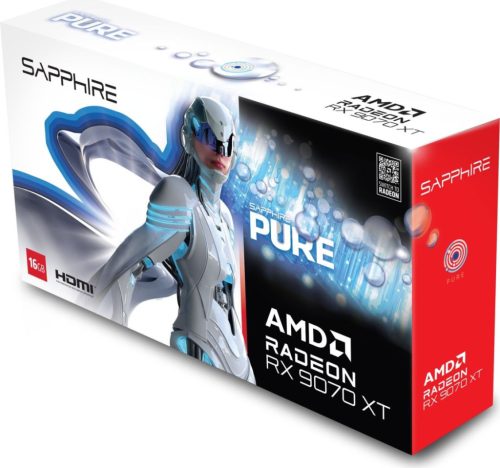 Sapphire Radeon RX9070 XT 16GB GDDR6 Pure White