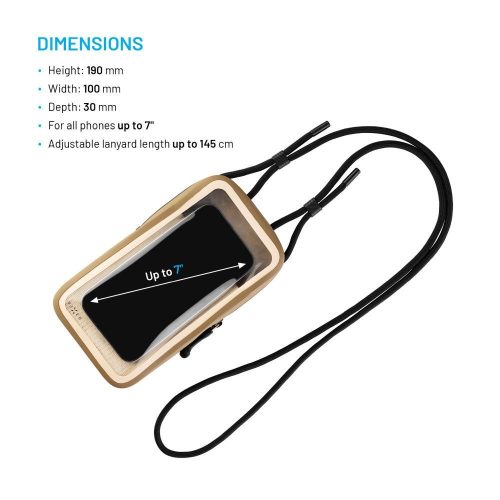 FIXED vízálló telefontok, khaki